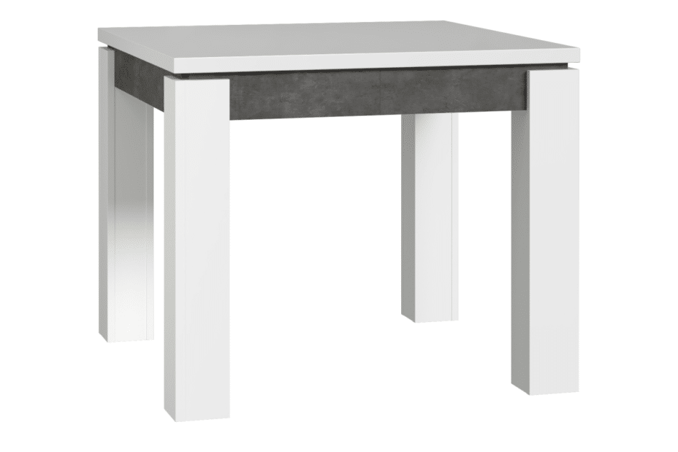 BRUGIA Duży stół do salonu rozkładany biały/szary - zdjęcie 4