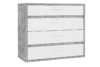 CANMORE komoda z 4 szufladami szary/biały - zdjęcie 1