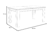 KASHMIR Stół rustykalny rozkładany kremowy - zdjęcie 10