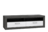 LENNOX NEW Stylowa szafka RTV z szufladami ciemny szary/biały - zdjęcie 1