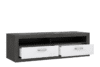 LENNOX NEW Stylowa szafka RTV z szufladami ciemny szary/biały - zdjęcie 3