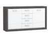 LENNOX NEW Stylowa komoda z szufladami ciemny szary/biały - zdjęcie 1