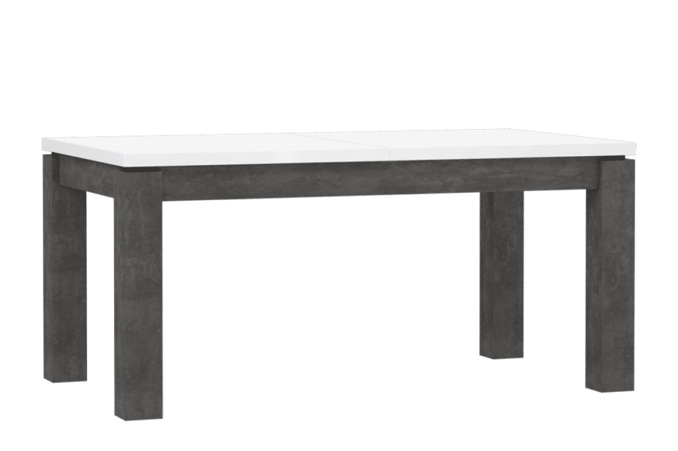 LENNOX NEW Stylowy duży stół do jadalni ciemny szary/biały - zdjęcie 0