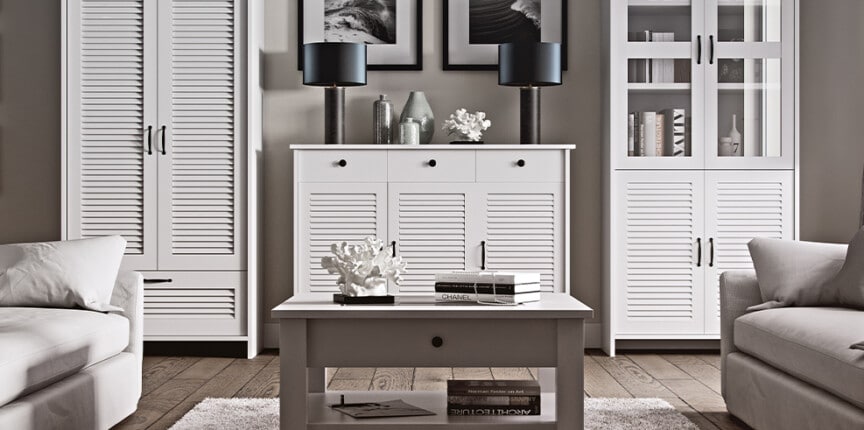 białe meble do salonu