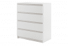 TIVO Pojemna komoda do sypialni z szufladami biała biały - zdjęcie 1