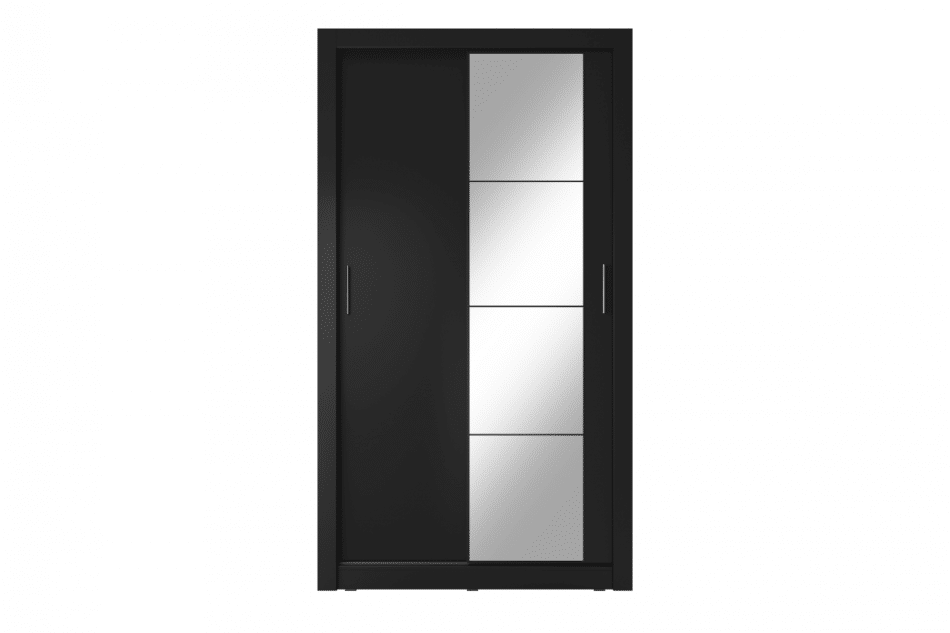 APERA Duża szafa z lustrem czarny - zdjęcie 2