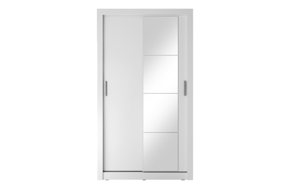 APERA Wysoka szafa z lustrem biały - zdjęcie 2