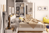 CALIBO Szafa przesuwna do sypialni z lustrem biały/dąb stirling - zdjęcie 5