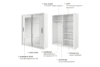 TIVO Szafa przesuwna z lustrami biała biały - zdjęcie 3