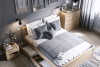 TIVO Komoda z szufladami do sypialni szara szary - zdjęcie 2