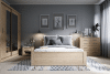 TIVO Duża komooda z półkami do sypialni biała biały - zdjęcie 7