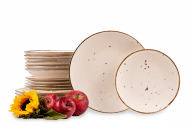 Serwis obiadowy polska porcelana Cottage Cream dla 6 os.