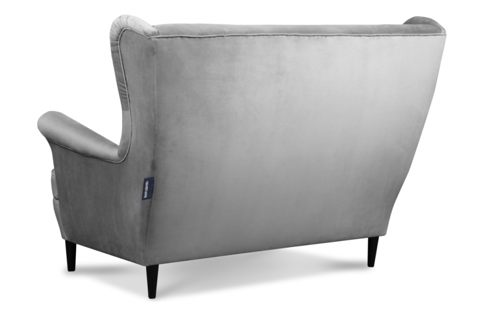 ABELO Sofa uszak na nóżkach jasnoszara jasny szary - zdjęcie 4