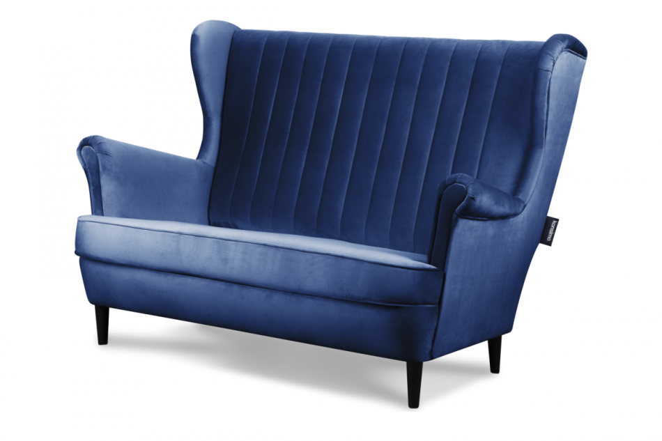 ABELO Sofa uszak na nóżkach granatowa granatowy - zdjęcie 1