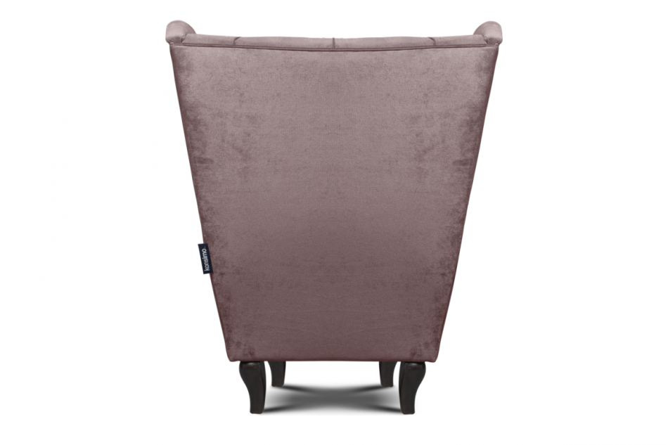 BROMO Pikowany fotel uszak różowy różowy - zdjęcie 4