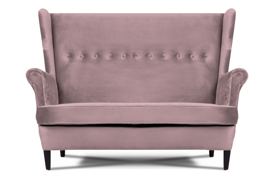 LETO Welurowa sofa uszak różowa różowy - zdjęcie 0