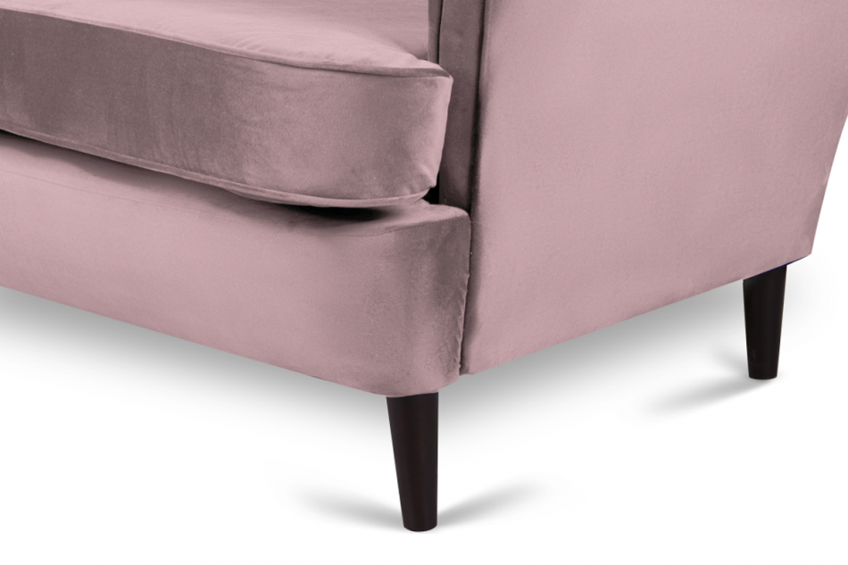 LETO Welurowa sofa uszak różowa różowy - zdjęcie 6