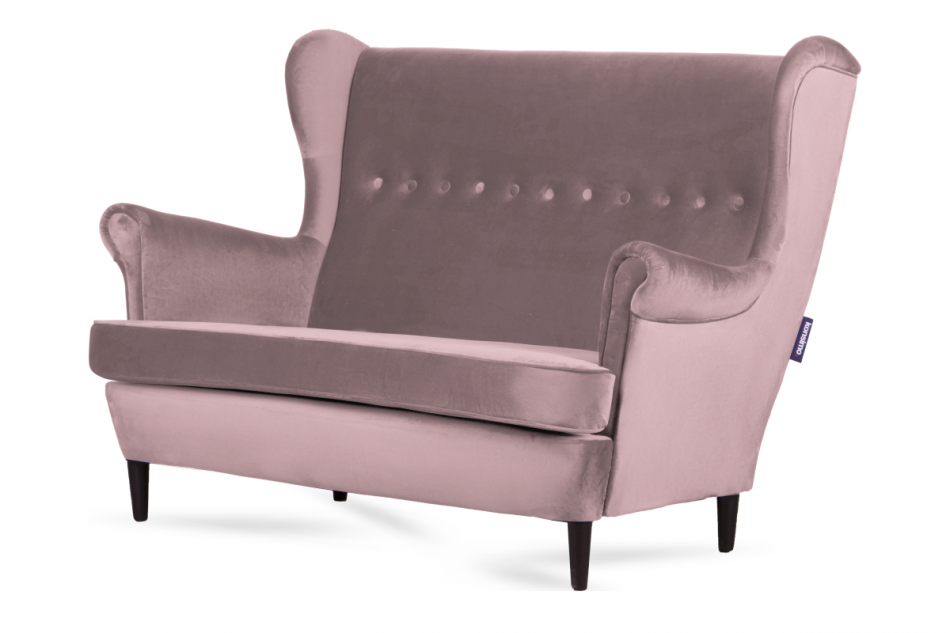 LETO Welurowa sofa uszak różowa różowy - zdjęcie 2