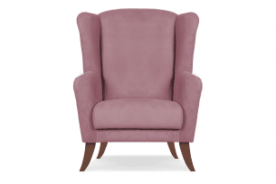 LAMBER, https://konsimo.pl/kolekcja/lamber/ Skandynawski fotel uszak różowy różowy - zdjęcie