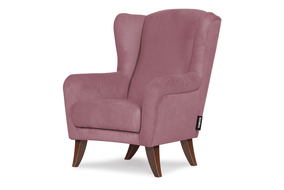 LAMBER Skandynawski fotel uszak różowy różowy - zdjęcie 2