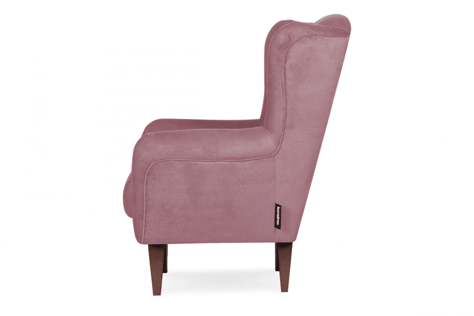 LAMBER Skandynawski fotel uszak różowy różowy - zdjęcie 4