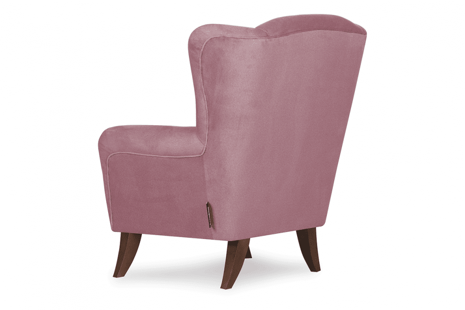 LAMBER Skandynawski fotel uszak różowy różowy - zdjęcie 3