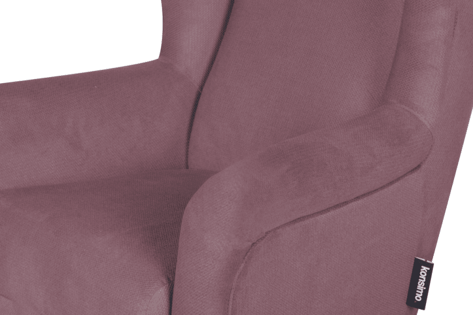 LAMBER Skandynawski fotel uszak różowy różowy - zdjęcie 5
