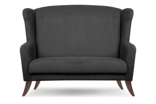 LAMBER, https://konsimo.pl/kolekcja/lamber/ Skandynawska sofa uszak ciemnoszara antracytowy - zdjęcie