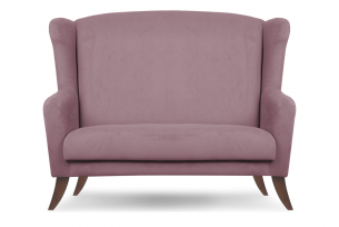 LAMBER, https://konsimo.pl/kolekcja/lamber/ Skandynawska sofa uszak różowa różowy - zdjęcie