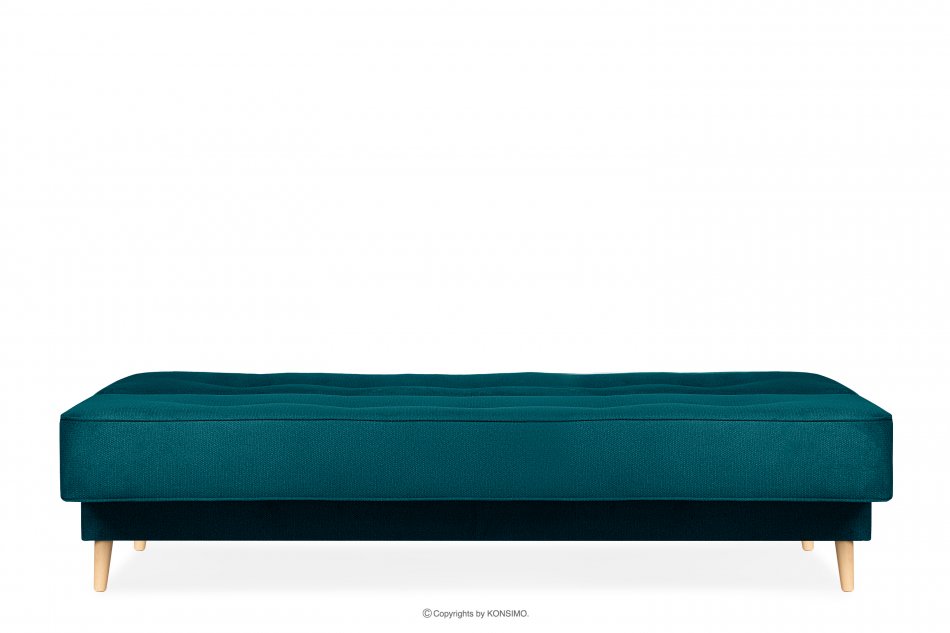 TIFO Prosta wersalka rozkładana niebieska morski - zdjęcie 4