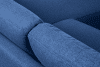 ALIO Nowoczesny narożnik lewy na nóżkach tkanina pleciona niebieski niebieski - zdjęcie 4