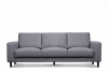 ALIO Nowoczesna sofa trzyosobowa na nóżkach jasnoszara jasny szary - zdjęcie 1