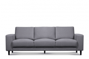 ALIO, https://konsimo.pl/kolekcja/alio/ Nowoczesna sofa trzyosobowa na nóżkach jasnoszara jasny szary - zdjęcie