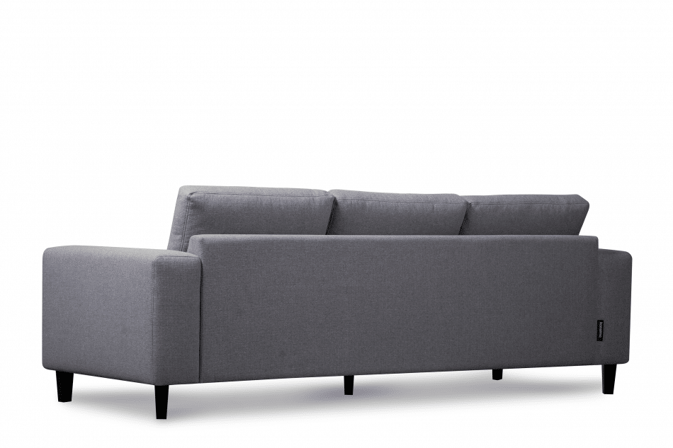 ALIO Nowoczesna sofa trzyosobowa na nóżkach jasnoszara jasny szary - zdjęcie 4
