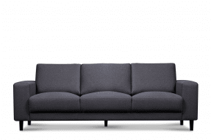 ALIO, https://konsimo.pl/kolekcja/alio/ Nowoczesna sofa trzyosobowa na nóżkach szara ciemny szary - zdjęcie