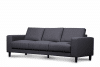 ALIO Nowoczesna sofa trzyosobowa na nóżkach szara ciemny szary - zdjęcie 3