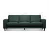ALIO Nowoczesna sofa trzyosobowa na nóżkach zielona zielony - zdjęcie 1