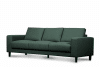 ALIO Nowoczesna sofa trzyosobowa na nóżkach zielona zielony - zdjęcie 3
