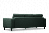 ALIO Nowoczesna sofa trzyosobowa na nóżkach zielona zielony - zdjęcie 5