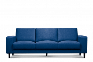 ALIO, https://konsimo.pl/kolekcja/alio/ Nowoczesna sofa trzyosobowa na nóżkach niebieska niebieski - zdjęcie
