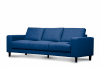 ALIO Nowoczesna sofa trzyosobowa na nóżkach niebieska niebieski - zdjęcie 3