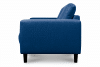 ALIO Nowoczesna sofa trzyosobowa na nóżkach niebieska niebieski - zdjęcie 4