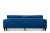 ALIO Nowoczesna sofa trzyosobowa na nóżkach niebieska niebieski - zdjęcie 6
