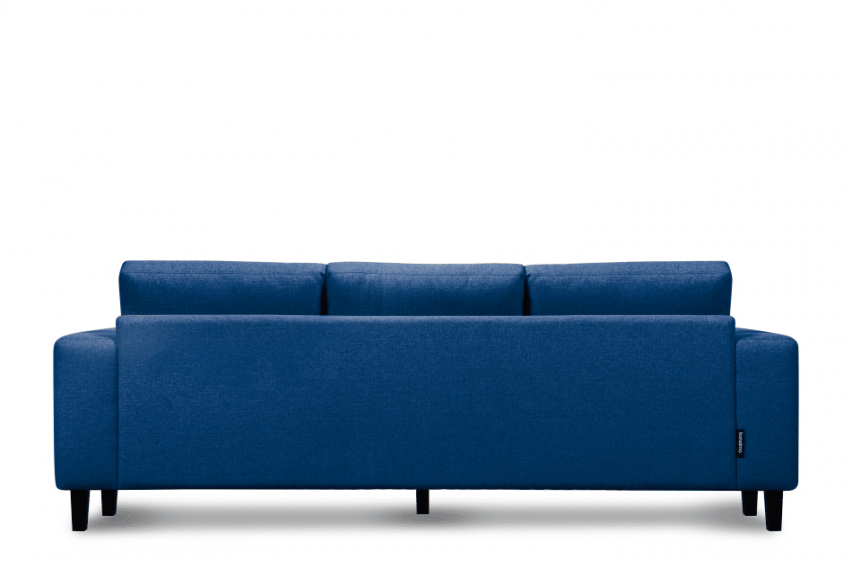 ALIO Nowoczesna sofa trzyosobowa na nóżkach niebieska niebieski - zdjęcie 5