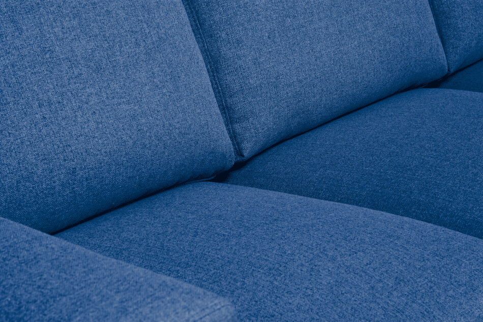 ALIO Nowoczesna sofa trzyosobowa na nóżkach niebieska niebieski - zdjęcie 8