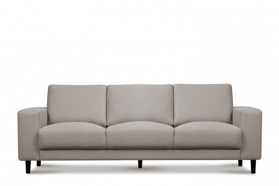 ALIO Nowoczesna sofa trzyosobowa na nóżkach beżowa beżowy - zdjęcie 0