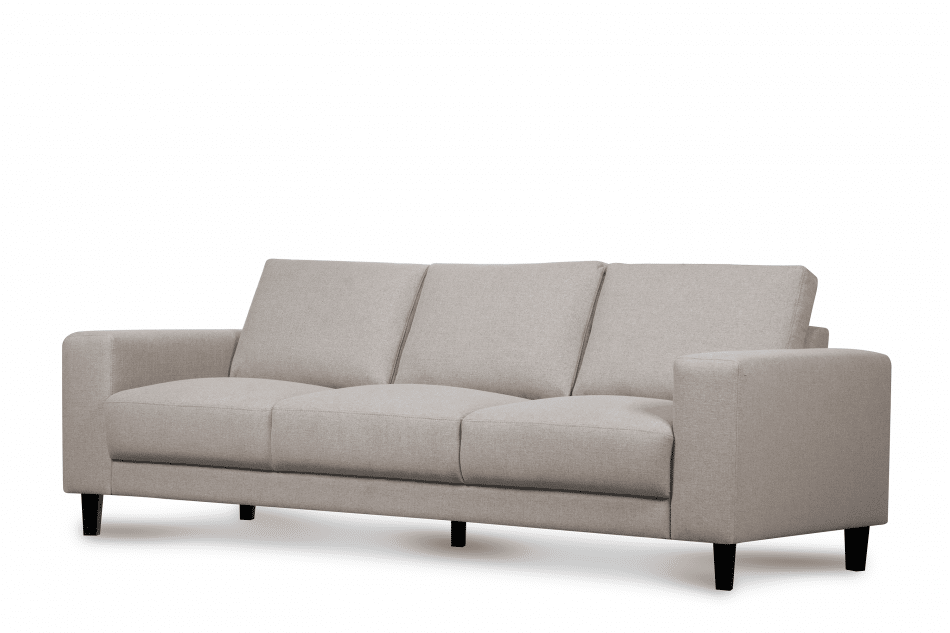 ALIO Nowoczesna sofa trzyosobowa na nóżkach beżowa beżowy - zdjęcie 2