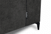 CONTEL Narożnik prawy loft tkanina typu plecionka ciemnoszary ciemny szary - zdjęcie 9