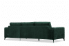 CONTEL Narożnik prawy loft tkanina typu plecionka ciemnozielony ciemny zielony - zdjęcie 5
