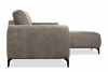 CONTEL Narożnik prawy loft tkanina typu plecionka beżowy beżowy - zdjęcie 4